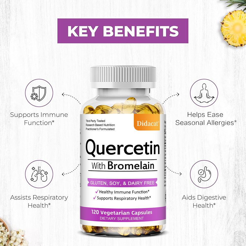 Капсулы с кверцетином и бромел – обзор и цена Wellness Quercetin