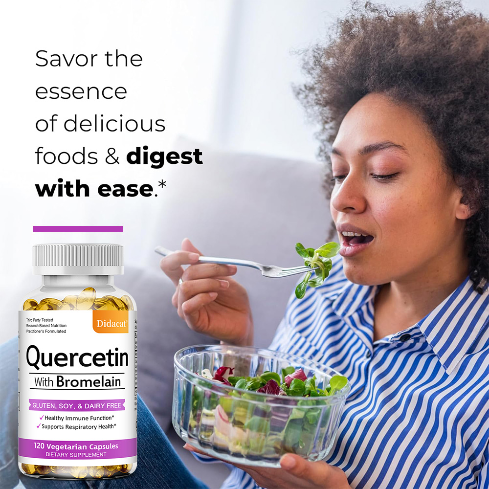 Капсулы с кверцетином и бромел – обзор и цена Wellness Quercetin
